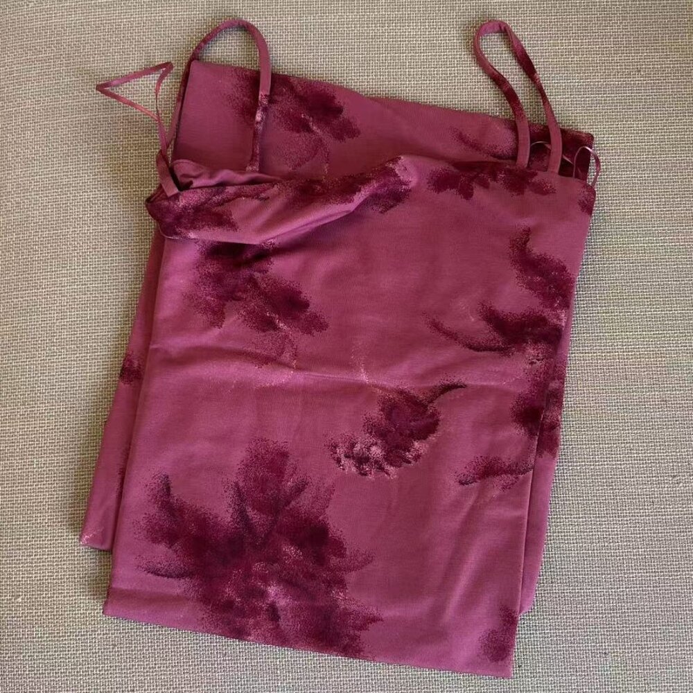 BEST Reformation Elise Midi Knit Dress XSmall Hothouse Rose Pink Floral Bodycon - Picture 6 of 11